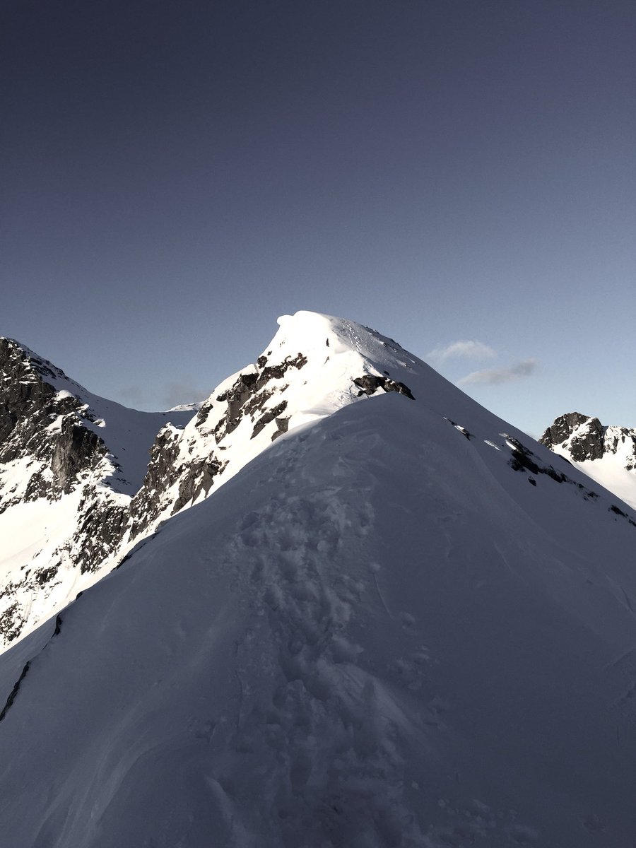 SecretStuffLab's tweet image. Find your happy place... climb it, then slide back down it #Lofoten #Norway #Splitboarding #Snowboarding #HappyPlace