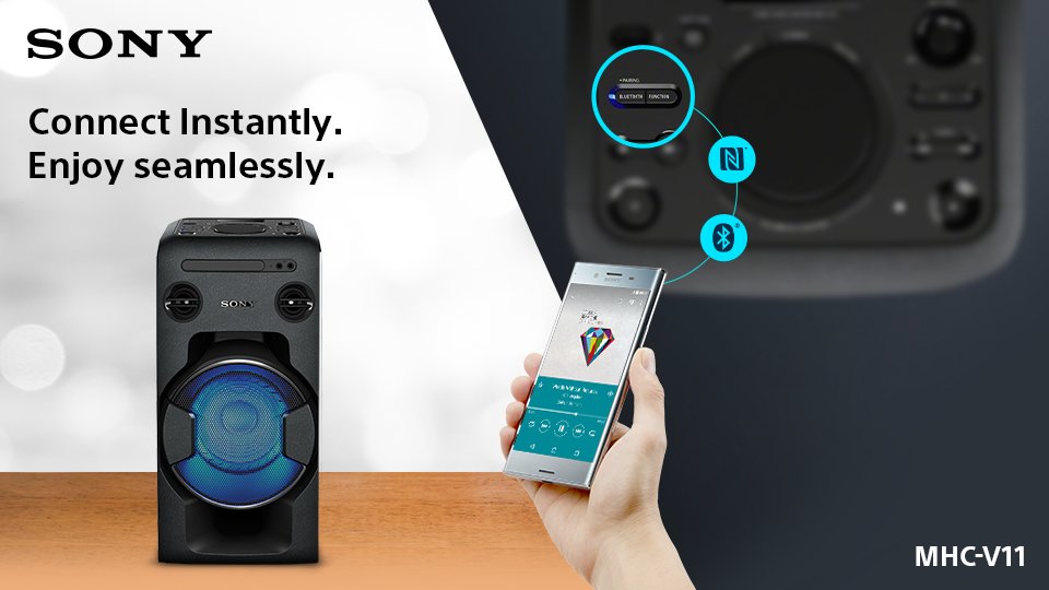 mhc v11 sony bluetooth