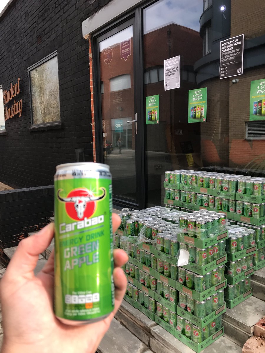 StudentHL's tweet image. Come grab a free @CarabaoUK drink from our office today from @diginbox