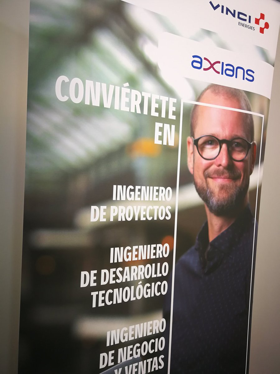 VINCIEnergiesES's tweet photo. #AxiansES presente en @Satelec2018. #Conviérteteen Ingeniero de proyectos, ingeniero de desarrollo tecnológico, ingeniero de negocio y ventas... https://t.co/tT6aNY1nkj