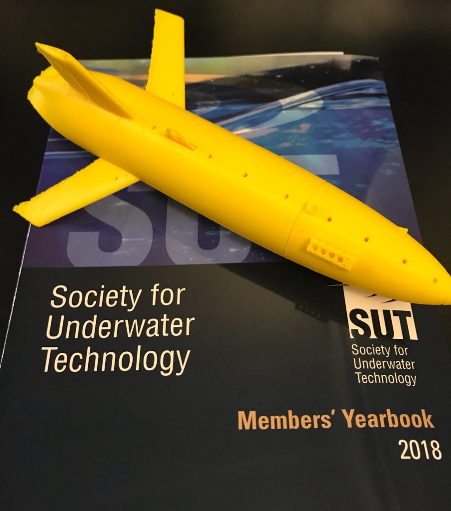 SUT_news's tweet photo. Less than a week before @OceanologyIntl starts - looking forward to welcoming current & prospective members to stand M551. Weβve got a (small!) model of the new @BRIDGESh2020 #DeepGlider too - @saltwatersteve will add some decals beforehand. https://t.co/ayDgg2zcXI