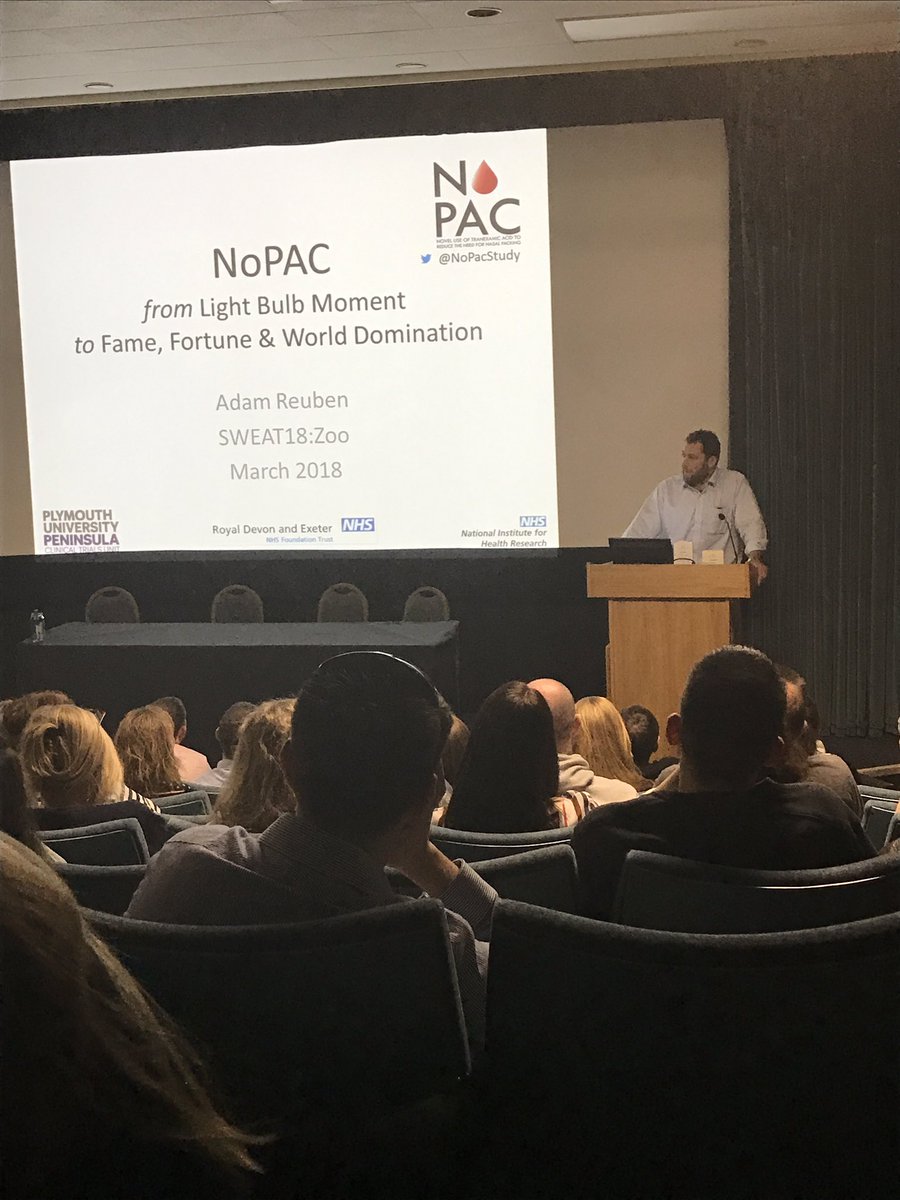 DaisyESykes's tweet photo. Time to hear about the @NoPacStudy #nopac #goldennostril #SWEAT18Zoo https://t.co/MShYqJJQb4