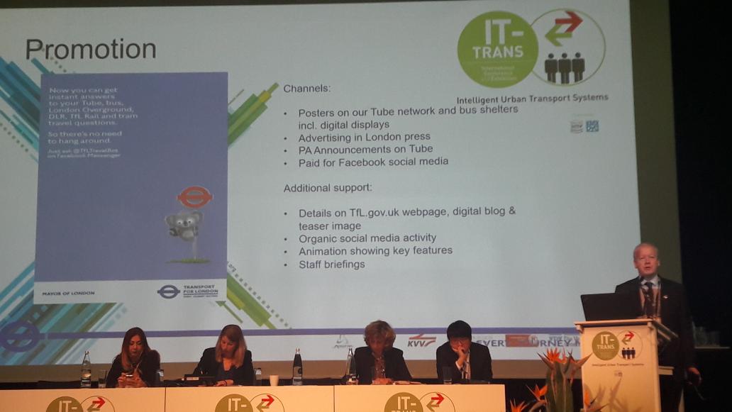Elleinatre's tweet photo. #ITTRANS #CustomerCentric approach based on #AI @TfL use #bots #TravelBots #2help people #moving in #London #naturalLanguage #availability ... increasing #QualityOfService ! https://t.co/xqgQmx1Nor