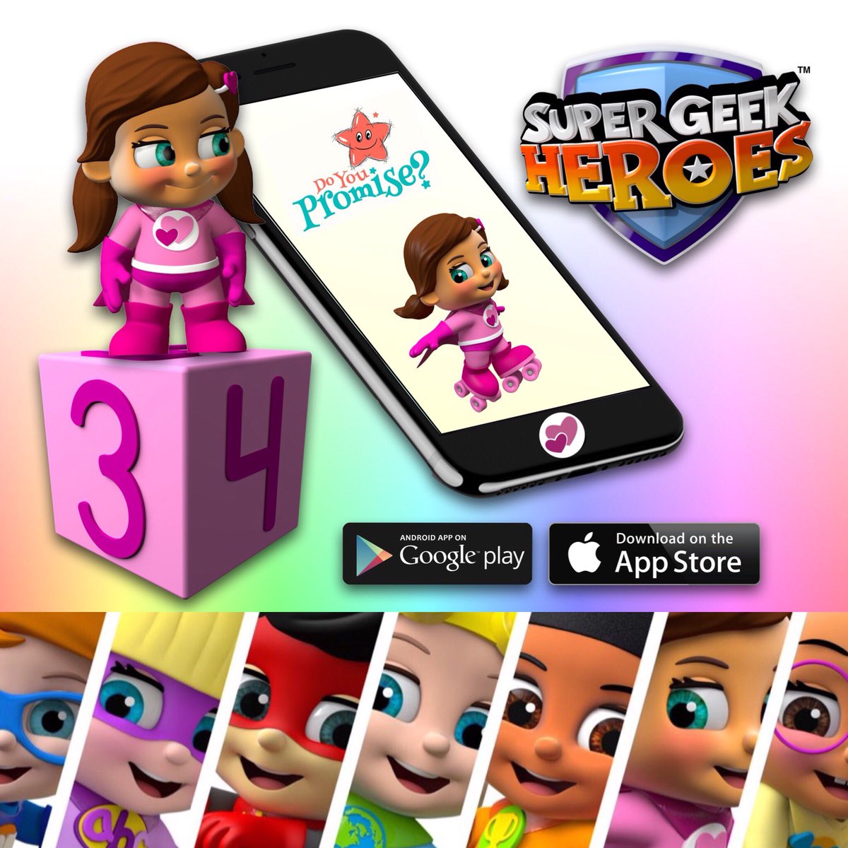 supergeekheroes's tweet photo. Download your favourite @supergeekheroes and make super promises on the @doyoupromiseapp available from GooglePlay and the AppStore #supergeekheroes #makingpromises #learningisfun #doyoupromise https://t.co/0E71A1GPc7