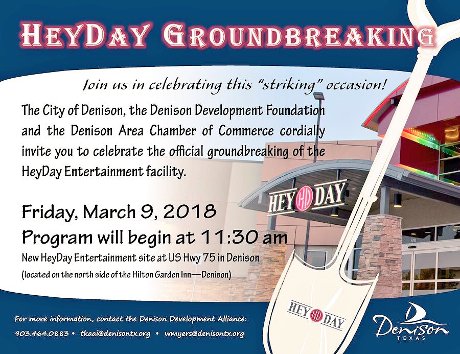 We could not be more excited  for Gateway Village to be HOME for HeyDay ⛳️🍕🎳
Join us for the Groubdbreaking this Friday. 
Our President, Ryan Johnson will be speaking alongside Brad Little &amp; our Mayor, Jared Johnson. 
At GATEWAY VILLAGE
#commUNITY