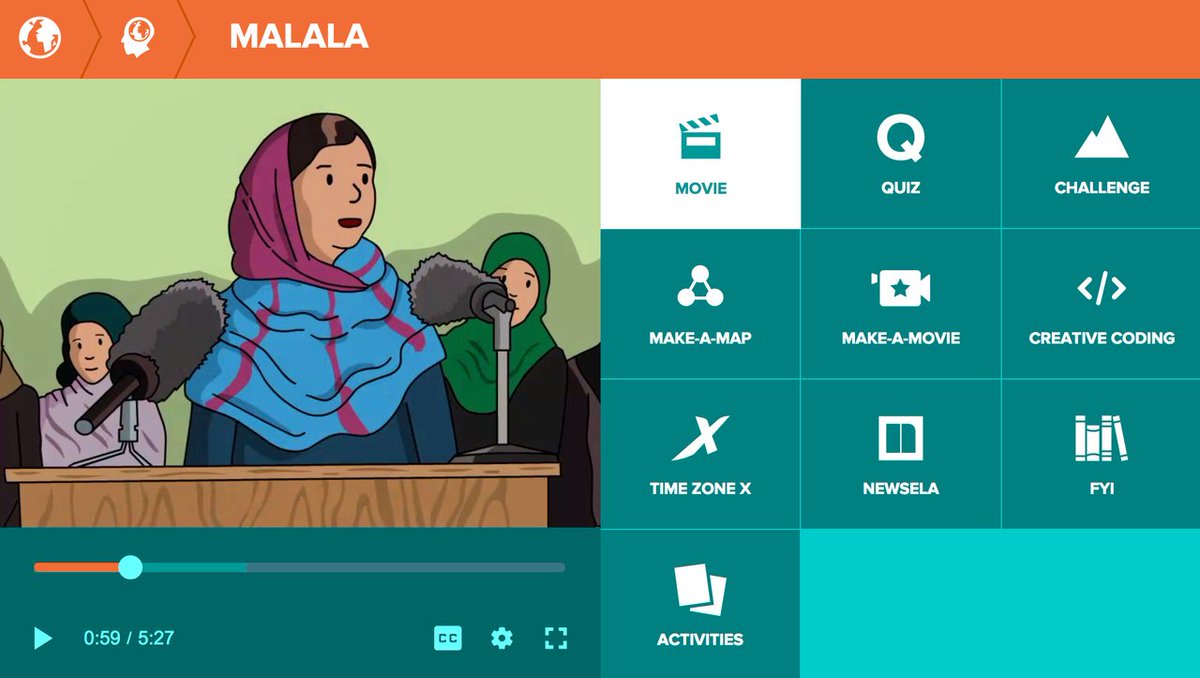 brainpop's tweet image. Tim and Moby are #withMalala! Learn about the world’s youngest Nobel Laureate, Malala Yousafzai, in celebration of #WomensHistoryMonth. ow.ly/ACaS30iHDRP