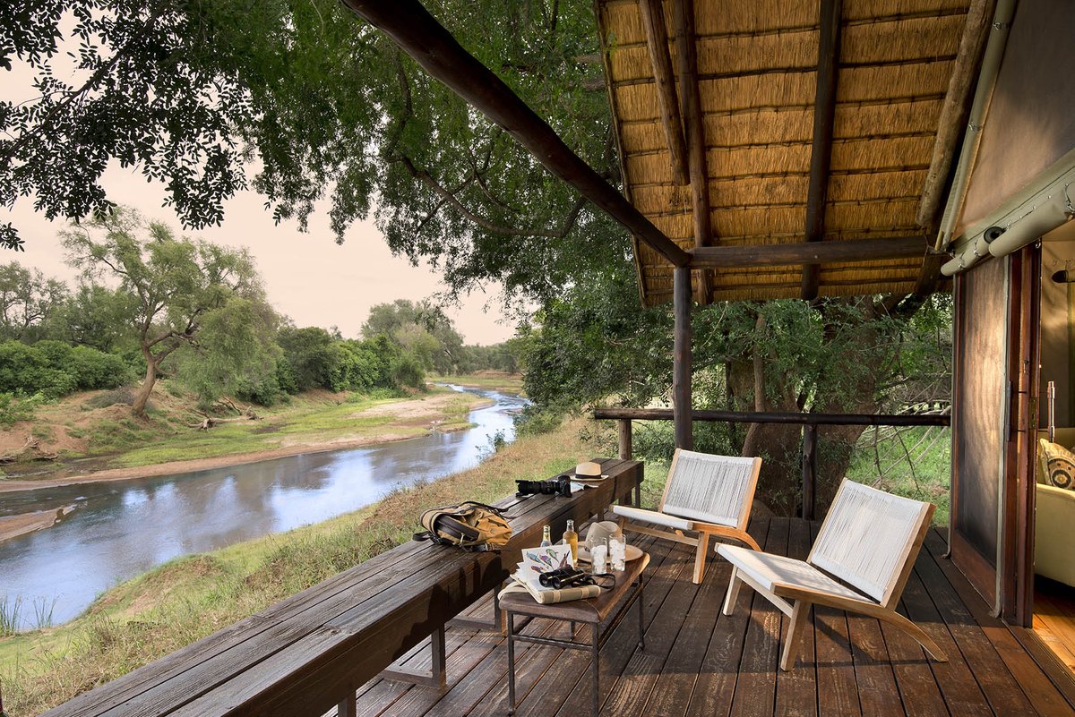WelgelegenBH's tweet photo. Relax by the river at our sister property Pafuri Camp
#RETURNAfrica #Pafuri #MeetSouthAfrica #Travel #Limpopo #Luvuvhu #Africa #Safari #Wildlife #wanderlust #adventure https://t.co/627U4RVeYg