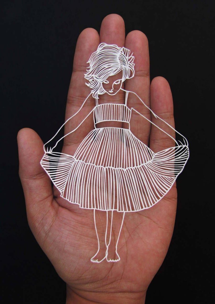 fubiz's tweet image. Stunning Paper Cut Art from One Sheet of Paper bit.ly/23ScWcd