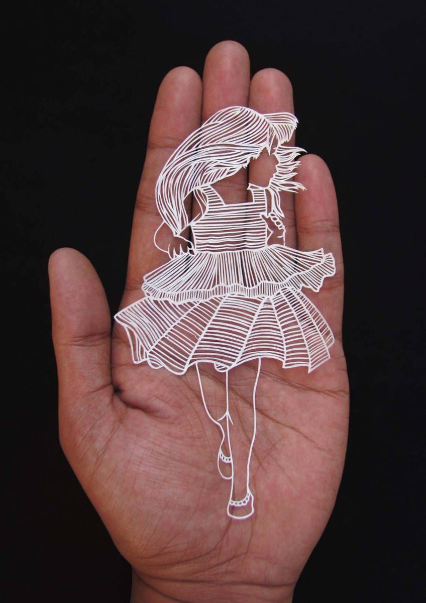 fubiz's tweet image. Stunning Paper Cut Art from One Sheet of Paper bit.ly/23ScWcd