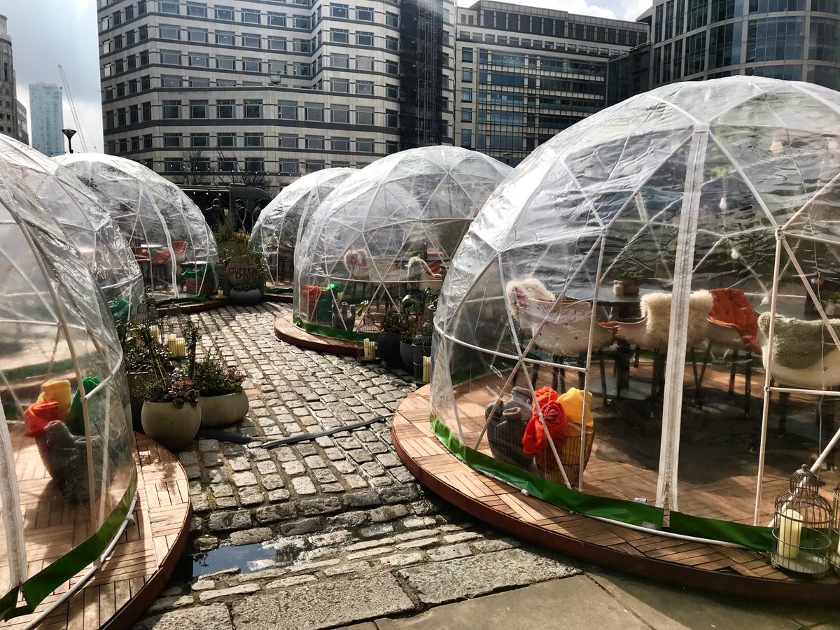 sippingroomWIQ's tweet image. The sun is shining down on our 6 beautiful Igloos ☀️ There’s only a few more weeks to go - Don’t miss out on the fun 😍 #wiq #igloo #sunshine #sunonthequay