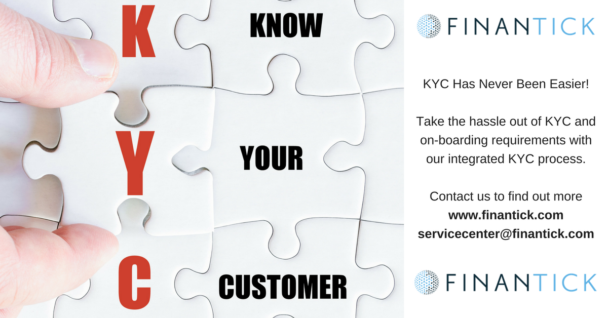 Finantick's tweet photo. At Finantick we take the hassle out of KYC and onboarding requirements.
#tradingtechnologies #cryptotrading #cryptoplatforms #cryptowhitelabel https://t.co/PFKBzjDvc4