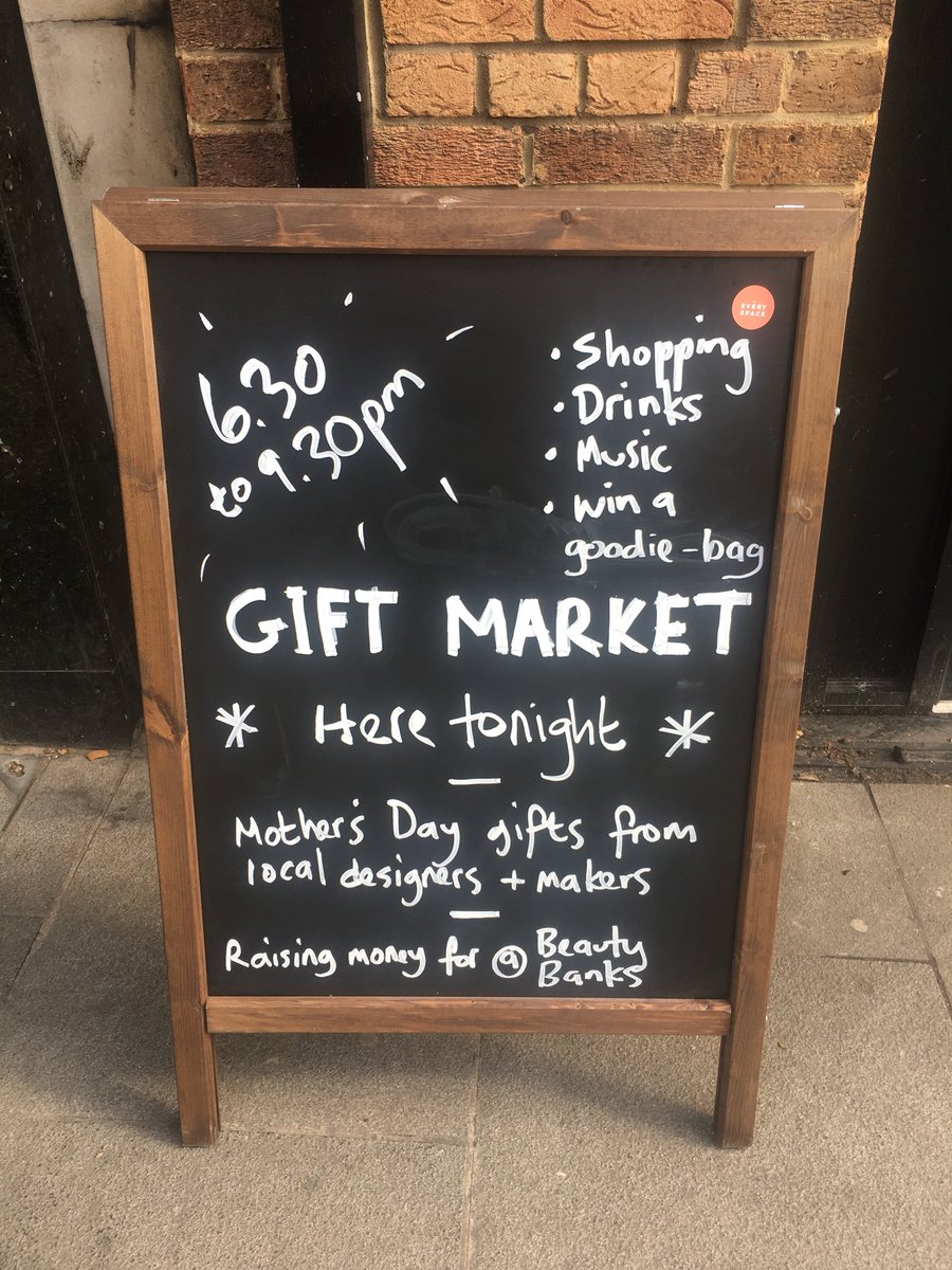 The Every Space (@theeveryspace) on Twitter photo Tonight! Come by and say hi to the new tenants: Mother’s days gifts, a few drinkies plus we’re raising money for Beauty Banks- an organisation who provide essential toiletries and cosmetics to people living in poverty @C_Parade_E17 #Walthamstow #e17 Tonight! Come by and say hi to the new tenants: Mother’s days gifts, a few drinkies plus we’re raising money for Beauty Banks- an organisation who provide essential toiletries and cosmetics to people living in poverty @C_Parade_E17 #Walthamstow #e17