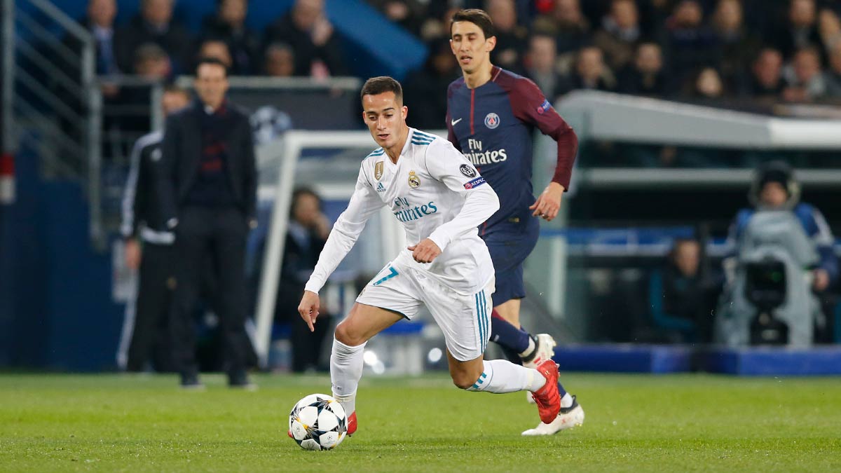 realmadrid's tweet photo. 💡➡⚽ Con la de anoche, @Lucasvazquez91 llegó a la décima asistencia en esta temporada. ¡Es nuestro jugador que más pases de gol ha dado este curso!
#HalaMadrid https://t.co/yMBAPWs5Tb