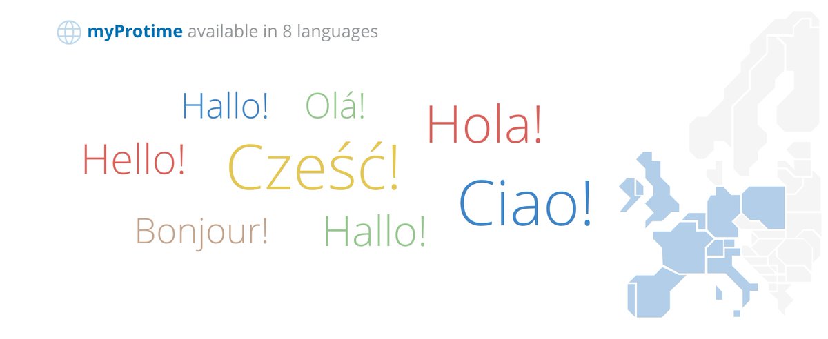 ProtimeEU's tweet photo. Starting from today we support up to 8 languages in myProtime. This means our application can now be used by 1.3 billion people in the world in their native language!
#myprotime #growth #nederlands #english #français #italiano #polski #español #deutch #português https://t.co/9UCCBmIz2t