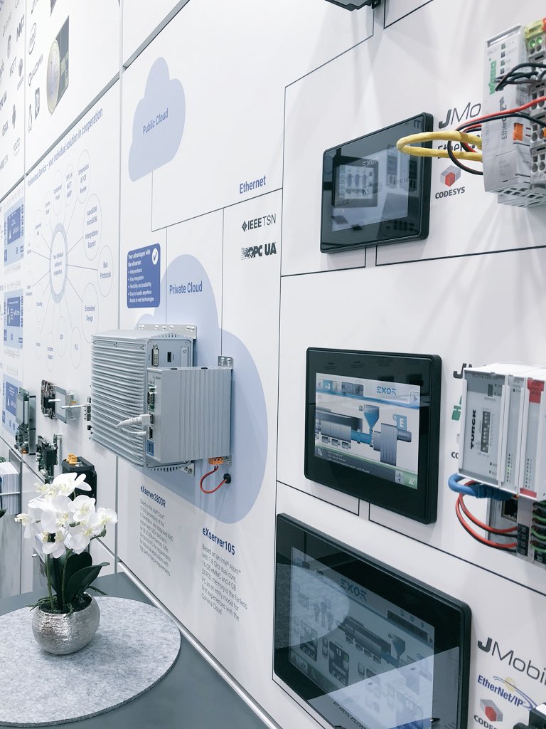 exor_gmbh's tweet photo. ALL ABOUT AUTOMATION FRIEDRICHSHAFEN heute und morgen Halle B1-430 #messe #allaboutautomation #IoT #HMI #letsgo #teamwork #selbstaufgebaut #exor #exordeutschland https://t.co/uRNJigMKhk
