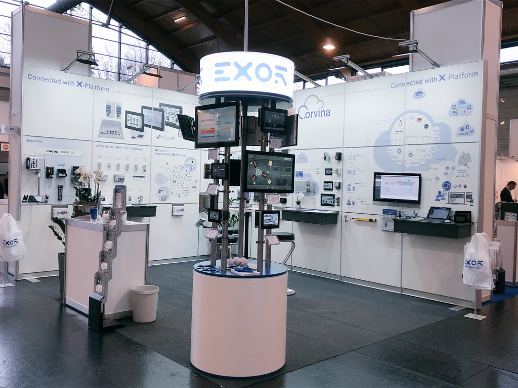 exor_gmbh's tweet photo. ALL ABOUT AUTOMATION FRIEDRICHSHAFEN heute und morgen Halle B1-430 #messe #allaboutautomation #IoT #HMI #letsgo #teamwork #selbstaufgebaut #exor #exordeutschland https://t.co/uRNJigMKhk