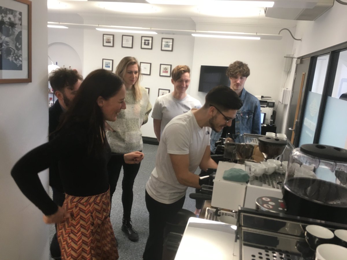 LeemingBuilding's tweet image. One of the training sessions @lamarzocco kindly put on for us yesterday in the @leemingbuilding. Thanks for helping us to brush up on our Barista skills. ☕️ #coffee #lamarzocco #theleemingbuilding #leeds