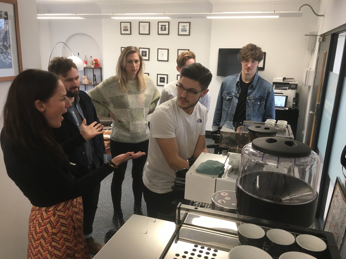 LeemingBuilding's tweet image. One of the training sessions @lamarzocco kindly put on for us yesterday in the @leemingbuilding. Thanks for helping us to brush up on our Barista skills. ☕️ #coffee #lamarzocco #theleemingbuilding #leeds
