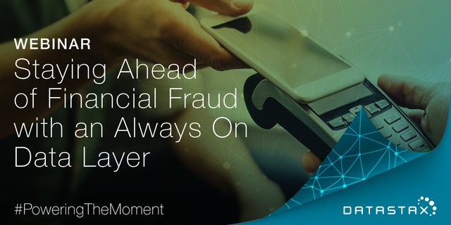 kkilmart's tweet photo. [W E B I N A R] Learn how @DataStax Enterprise, an always-on data layer with graph capabilities, is helping some of the world’s top brands, including 9 of the top 15 global banks, combat and prevent fraud in real time. Register soon! https://t.co/L3bvThlmZ3 https://t.co/OOO3G975rY