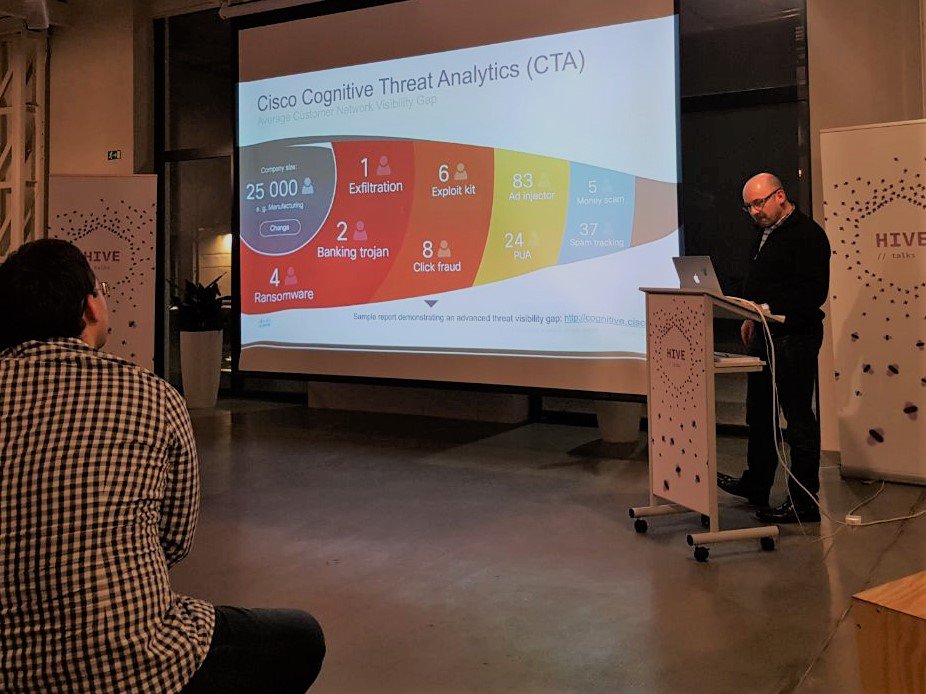 YoubilitySoft's tweet image. Wir nehmen neue Eindrücke und Impulse vom #HiveTalk zu den Themen #Cryptography, #Blockchain und #MachineLearning mit nach Dresden. Vielen Dank für die spannenden Vorträge von @enigmabridge , @CrypteloDrive und @Cisco.