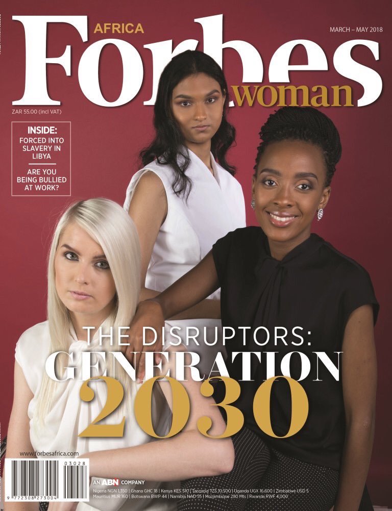 LWSummit's tweet photo. It’s on the shelves! Don’t miss the latest edition of @ForbesWomanAfri ahead of the #LWS2018 in #Johannesburg. We will be hosting a panel discussion based on this cover at the event - watch it via #Facebook Live and #YouTube tomorrow! https://t.co/9EwvkCxrzg