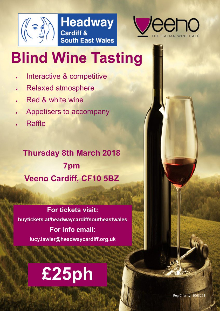 HeadwayCardiff's tweet photo. 🍇 It's nearly wine o'clock! 🍇   

Join us at @Veeno_UK Cardiff Bay tomorrow 

Thursday is the new Friday, right? 💃

🎟 Buy tickets here --> https://t.co/0DbSdLHV9R https://t.co/KPH5cynII7