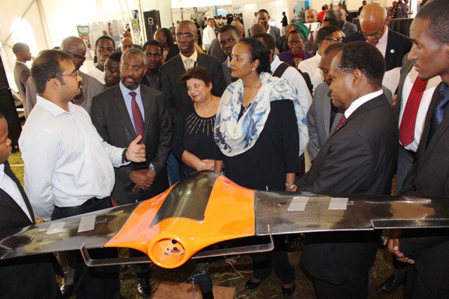 Education Cabinet Secretary Ambassador Amina Mohamed visits stands at the <a href="/NairobiIW/">NairobiIW</a> #NIW2018