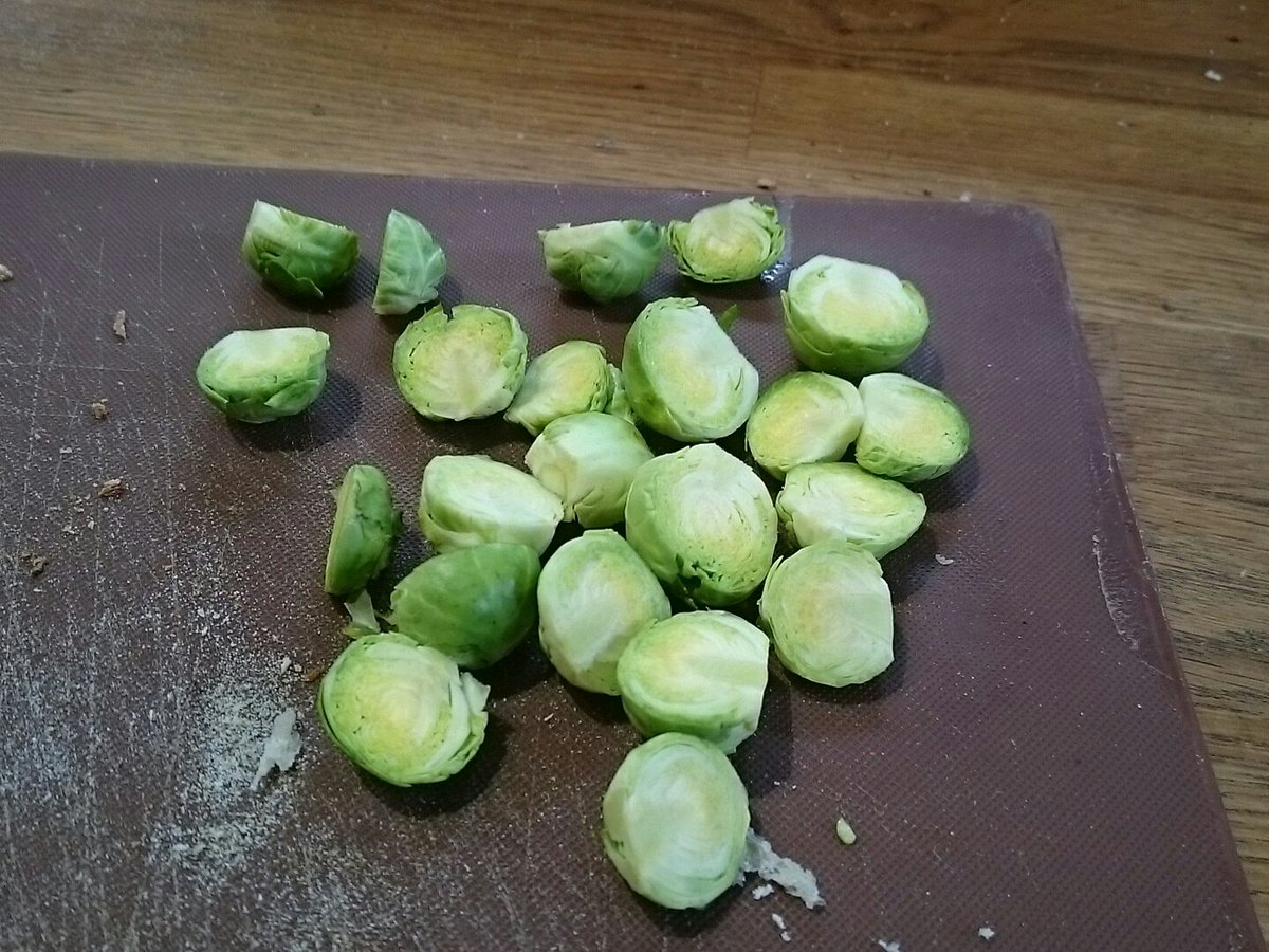 borrowedgarden's tweet photo. Well is our last tweet from the borrowed garden as going forward we move to our French smallholding. Last few brusselsprouts for breakfast. @mustaphamoment and me sad, but excitedly new adventure https://t.co/g19rTrbLHQ