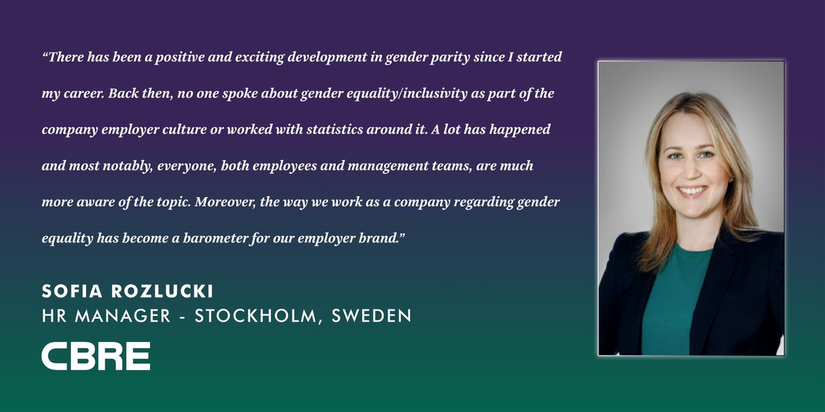 CBRE_UK's tweet photo. HR Manager Sofia Rozlucki discusses gender parity in the property industry #PressforProgress  #IWD2018 #CBREwomen https://t.co/KLpwy87QvQ