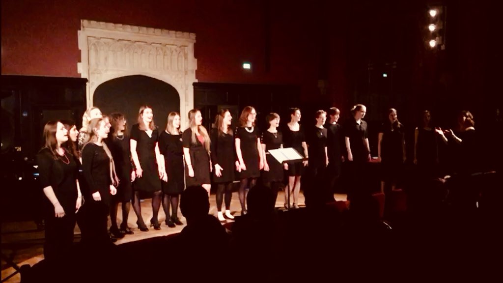 A huge thank you to <a href="/ANethsingha/">Andrew Nethsingha</a> <a href="/SJCMS_Cambridge/">St. John's Music Soc</a> for asking me to start up the college’s first all-female #acappella group. #AQUILA gave their debut performance last night and were fabulous! Thanks to all who came to support them #internationalwomensday2018