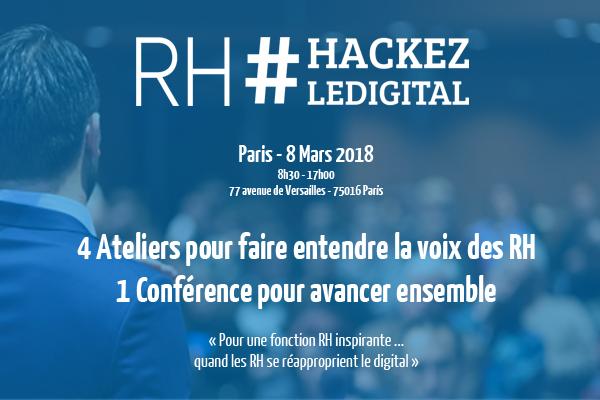Monkey_tie's tweet photo. [Table Ronde RH] Quelle posture face au #digital pour les DRH ? Demain, @JeremyLamri interviendra lors de la table ronde introductive de #ReconquêteRH, avec @Geuze_F (#Hackezledigital), @AndrPerret (Groupe DEVER) et @annechamgor (SNCF I&amp;P) à propos de l'avenir des #RH ! https://t.co/fCYuX0G3iA