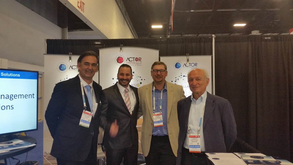 ACT_O_R's tweet photo. At @SeatradeCruise today #Actor team meeting with Across Oceans Grou -  CEO Douglas Diggle. 
@AcrossOceansGrp  #STCGlobal #Magellano #CruiseItineraryPlanning #cruise #optimization #Seatrade2018 #seatradecruiseglobal https://t.co/vLP9h2CSlG