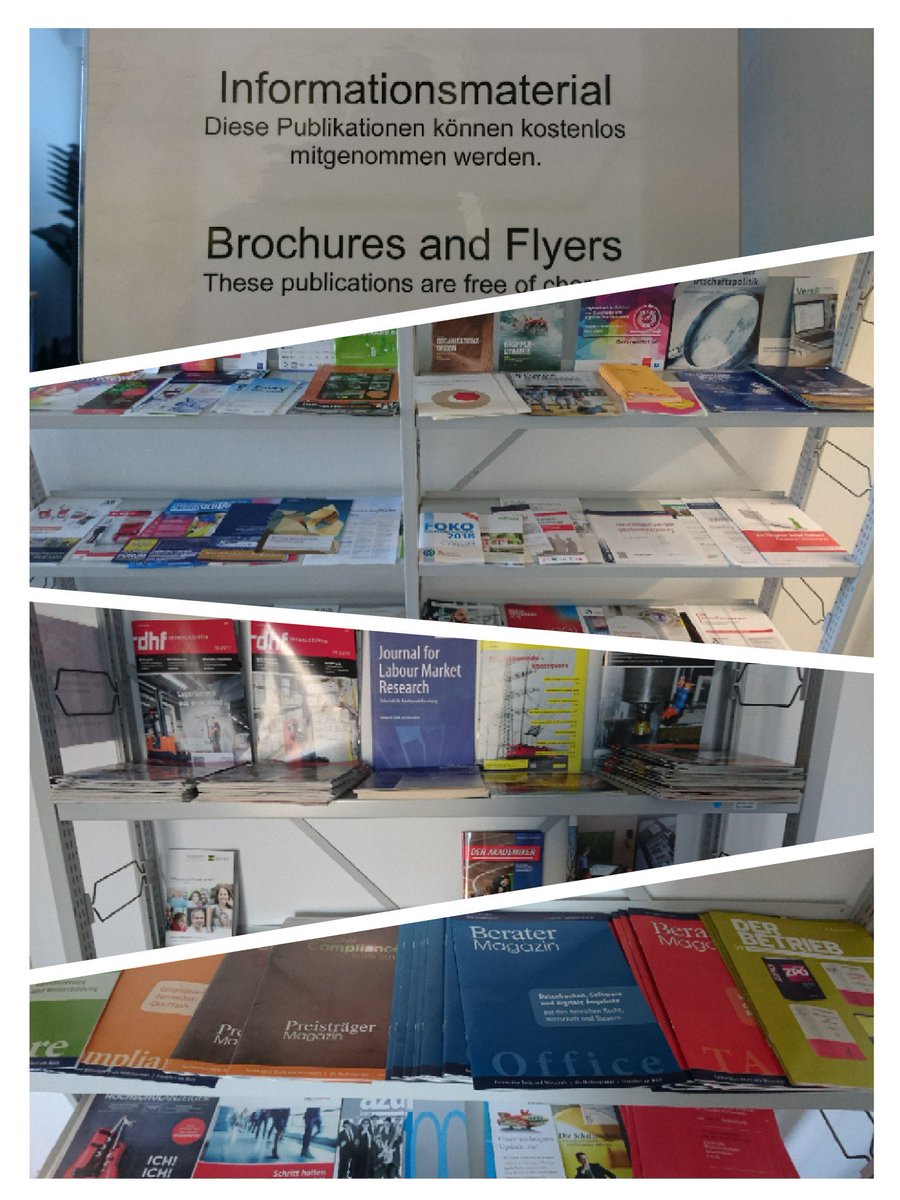 UBChemnitz's tweet photo. Wenn Ihr in der CampusBibliothek II Raum 39/408 mal wieder etwas ausdrucken oder kopieren müsst...nutzt die Wartezeit und blättert durch unsere zahlreichen Informationsmaterialien. Das Beste daran: sie sind kostenlos und zum Mitnehmen!!! #greiftzu #forfree #goodtoknow https://t.co/1jMHMgK81G