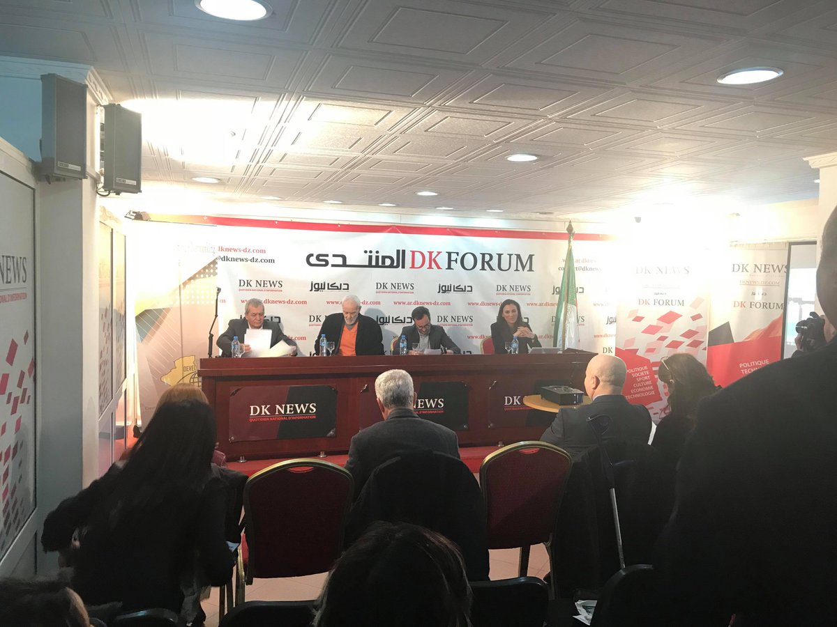 Khabirat_DZ's tweet photo. #Conférence_De_Presse #Khabirat_El_Djazair en présence de #Belhouchet @elwatancom @NawelGuellal @hdnalgeria @dknews2 #Chebal #ScioliMarco #UE #MedMedia https://t.co/dg2KId1PJR