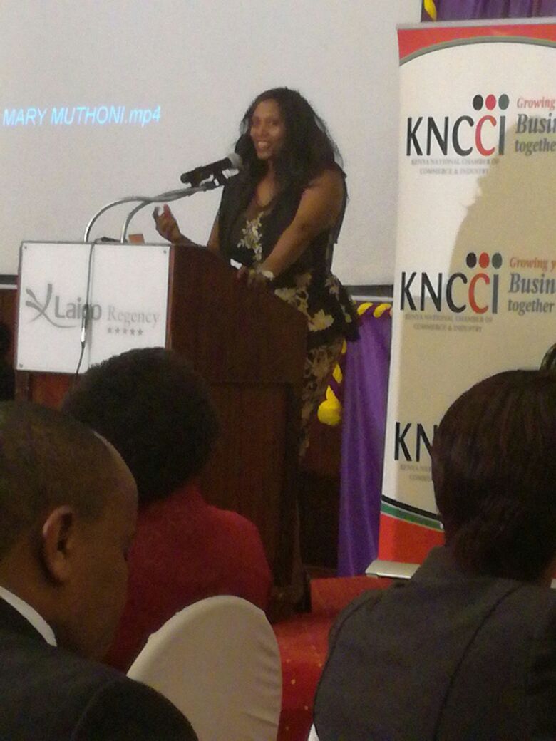 Mary Muthoni, Charir Women in Business spoke about visibility of women. 30% uptake of women fund and how women can access it.