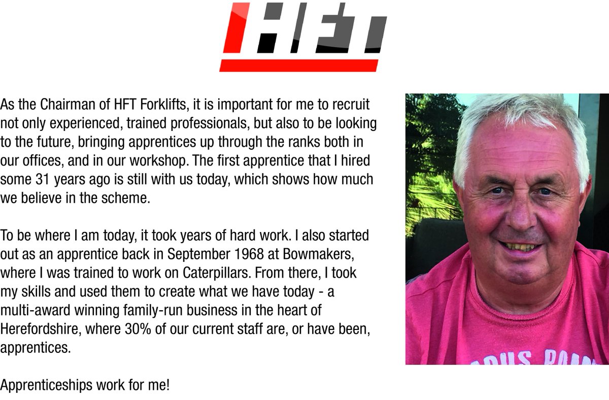 HFT_Forklifts's tweet image. Good Morning day 3 #NAW2018! Today, we&apos;re hearing from our Chairman, Peter Crawford, telling us why #apprenticeships are important to him and where his journey began! #10kTalks #WorksForMe