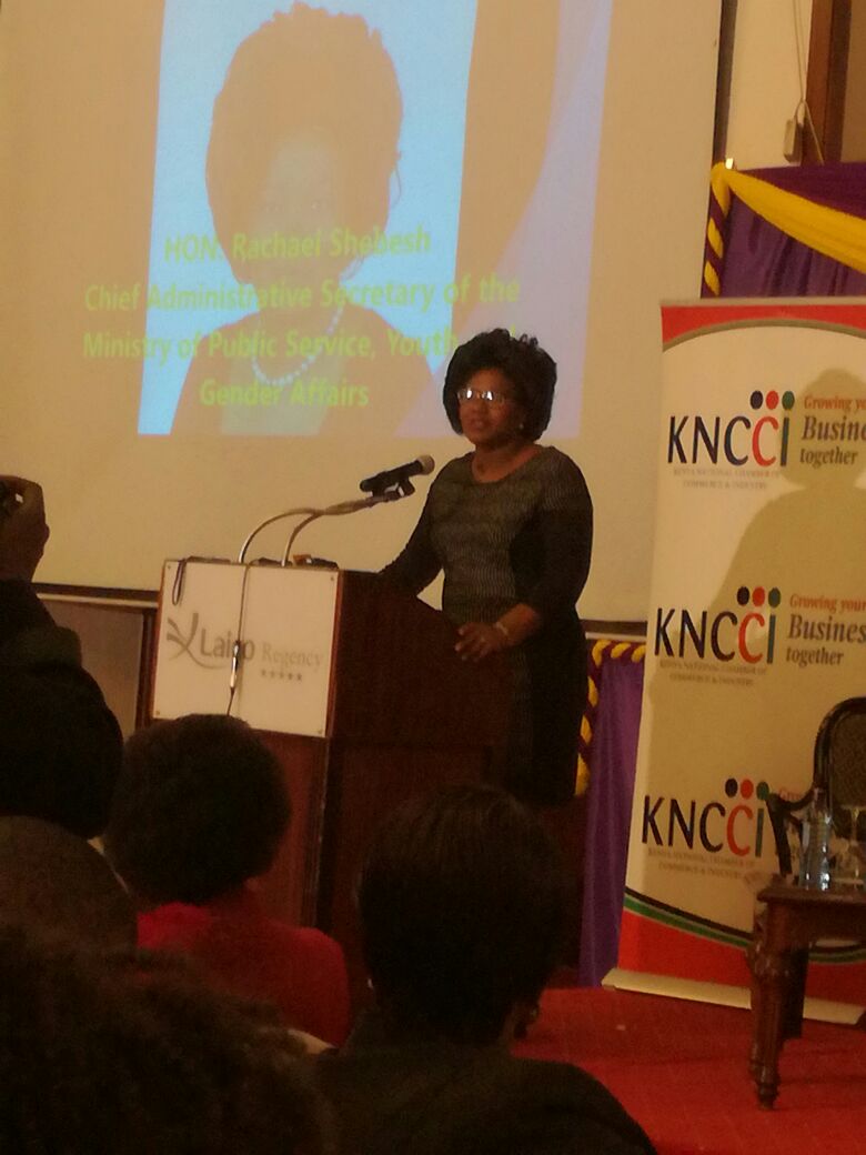 Rachel Shebesh, The Public Service, Youth and Gender Affairs CAS was also in attendance #pressforprogress