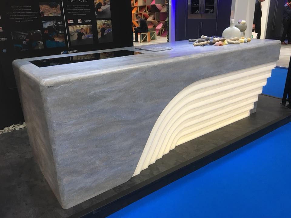 TheWharfBlog's tweet image. The big reveal has happened at KBB, Corian Infinity designed by Colin Wong.

A real privilege to be involved and a challenge to make!