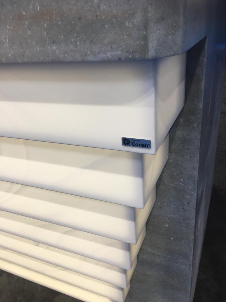 TheWharfBlog's tweet image. The big reveal has happened at KBB, Corian Infinity designed by Colin Wong.

A real privilege to be involved and a challenge to make!