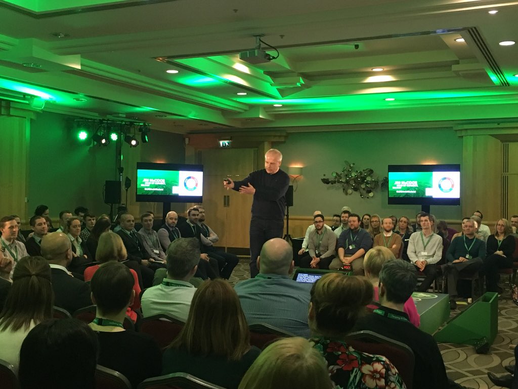 LBGAmbNIreland's tweet photo. Speaking to more of our @HalifaxBankNews @LBGNews colleagues at #HBPLive #Belfast hub event, about our three year strategy and our #HelpingNorthernIrelandProsper plan. Supporting #customers #colleagues #LocalCommunities https://t.co/U3guz5OrFS
