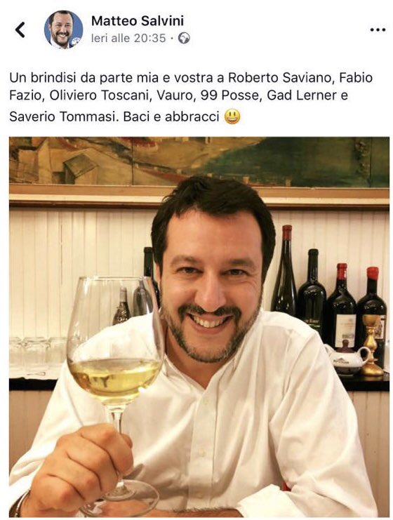 robertosaviano's tweet image. "Biv Matte’, famm’ capì si me pozz’ fida’ ’e te!" (cit.)