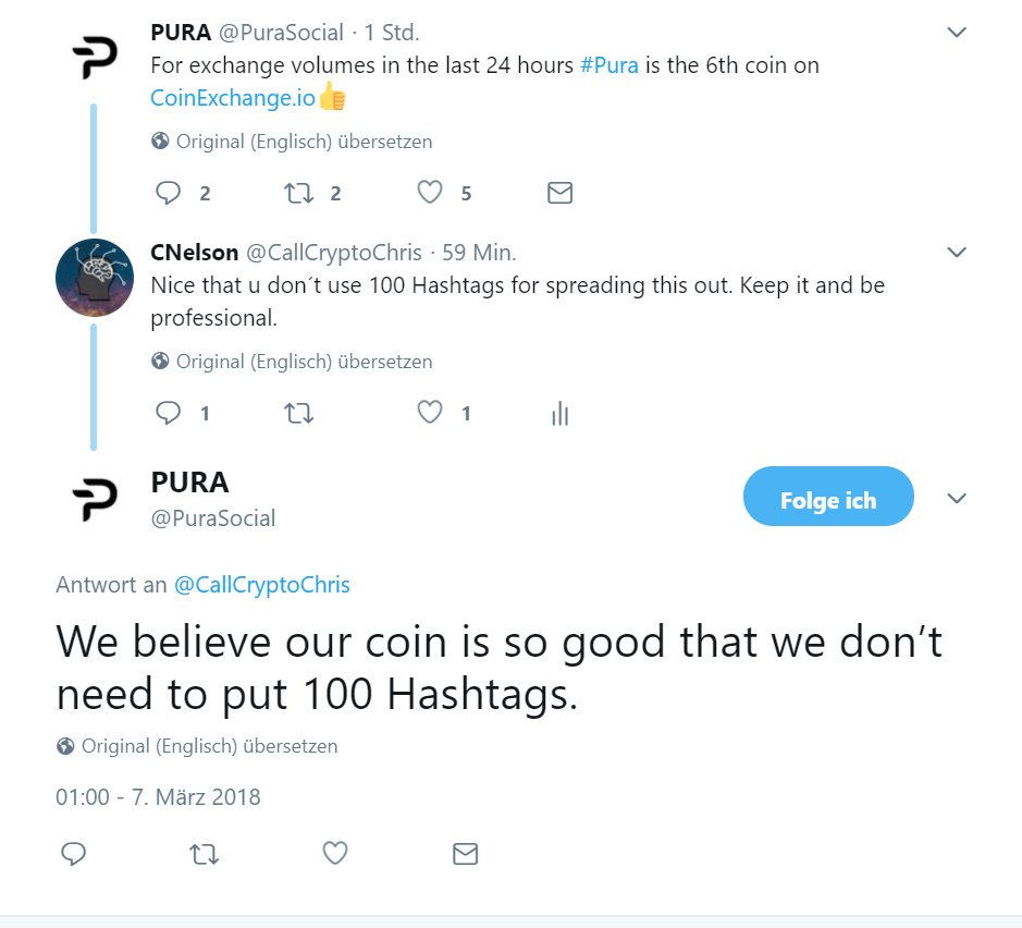 CallCryptoChris's tweet photo. Highly professional.

Greetings to @pura. Follow them.

Read about Aurora.
https://t.co/C1CL4OlqyQ

Be part of this innovative project. 

Trade it here:
https://t.co/H7xaYfz5Sz
https://t.co/sAMXQCHAca 

#ETH #BTC #LTC #XRP #BCC #Coinbase #cryptocurrency https://t.co/QWfxyTSB08