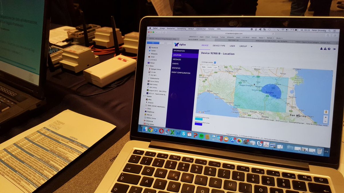 SENSOCO's tweet photo. Greetings from Bologna, Italy at Honeywell's Tridium Niagara Forum 2018 #niagaraforum #tridium #honeywell #bologna #italy #sigfox #iot #greatech #sensoco #ssi https://t.co/OwSgKFlqrn