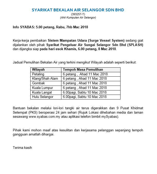 Home Pengurusan Air Selangor Sms Helpline 15300