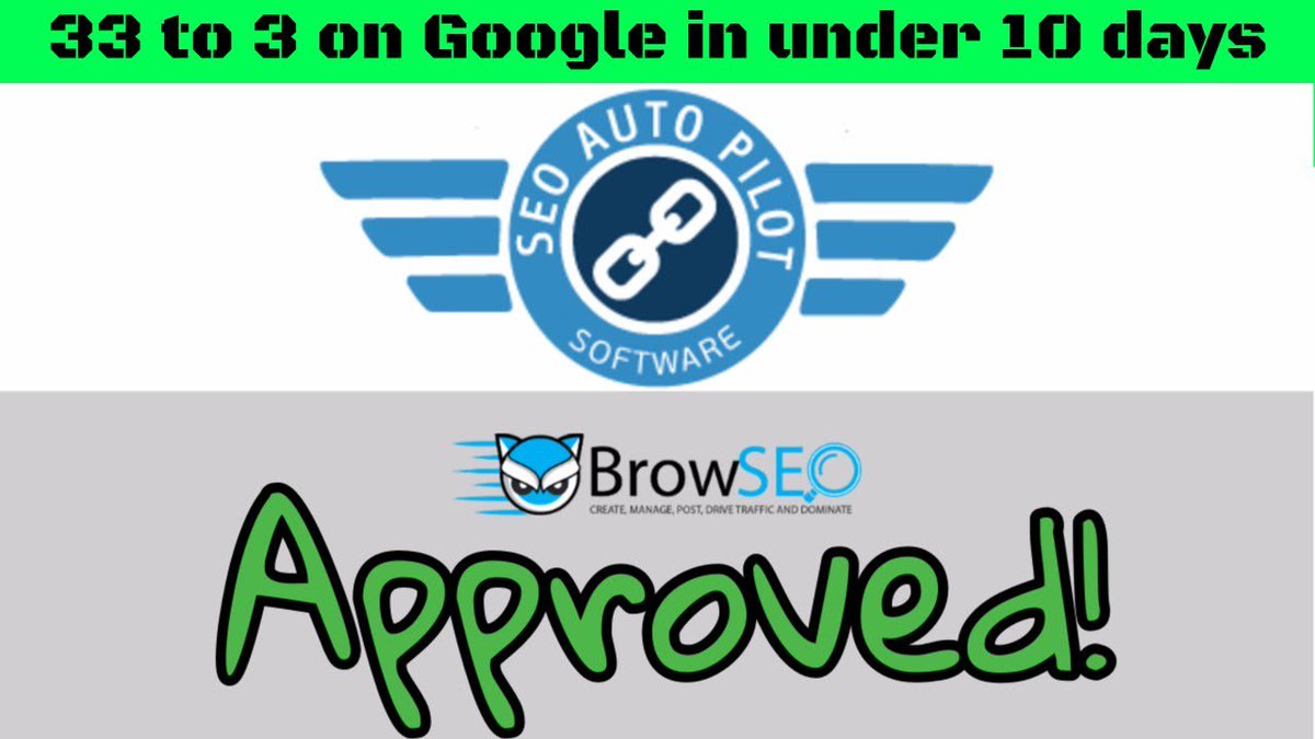 TribeLocal's tweet photo. RT @shellmoby: #SEO #Backlinks #automated #SEOAUTOPILOT Does it better than the rest! https://t.co/wPyhHuZBtW I love when a new comer "get is" and fixes the problem! #GOSEOAUTOPILOT https://t.co/eYtZ81WzXe