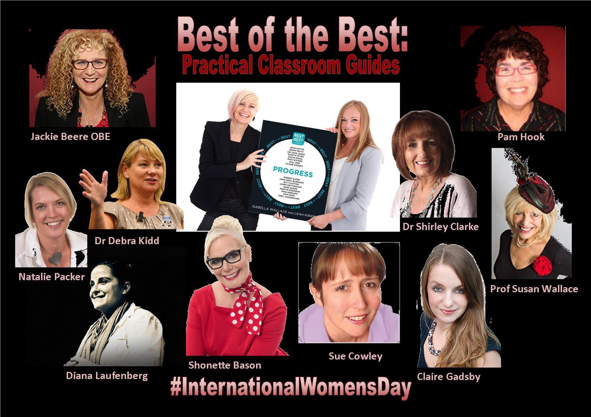 WallaceIsabella's tweet photo. Tomorrow is #InternationalWomensDay Here are some of the brilliant female educators who have contributed to the “Best of the Best” series for teachers! #IWD2018 @womensday @debrakidd #WomenEd #PressForProgress https://t.co/BLezvomjUl