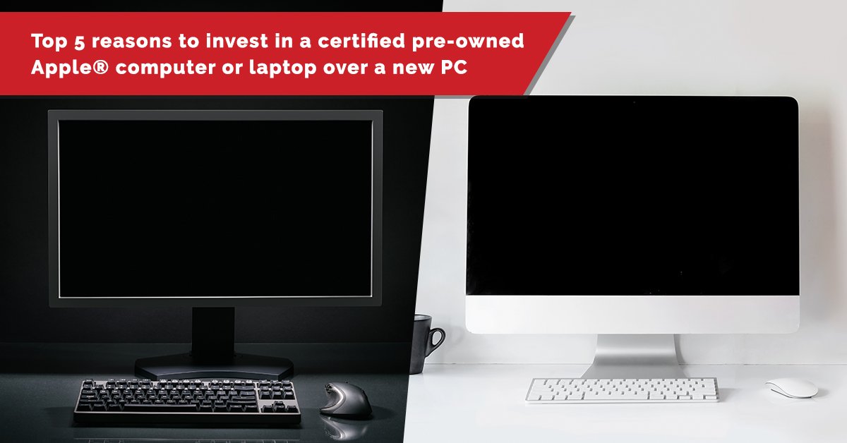 Top 5 reasons to invest in a certified pre-owned Apple® computer or laptop over a new PC. bit.ly/2D6tyDE