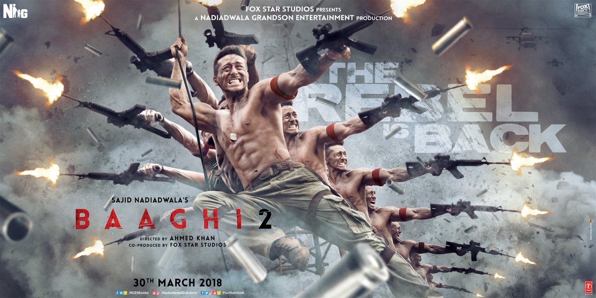 marching_ants's tweet photo. And, an all-new poster by @marching_ants for #Baaghi2.

@iTIGERSHROFF @DishPatani #SajidNadiadwala @NGEMovies @foxstarhindi @khan_ahmedasas @WardaNadiadwala @avigowariker #RajeevChudasama https://t.co/3BcS6A8d5T