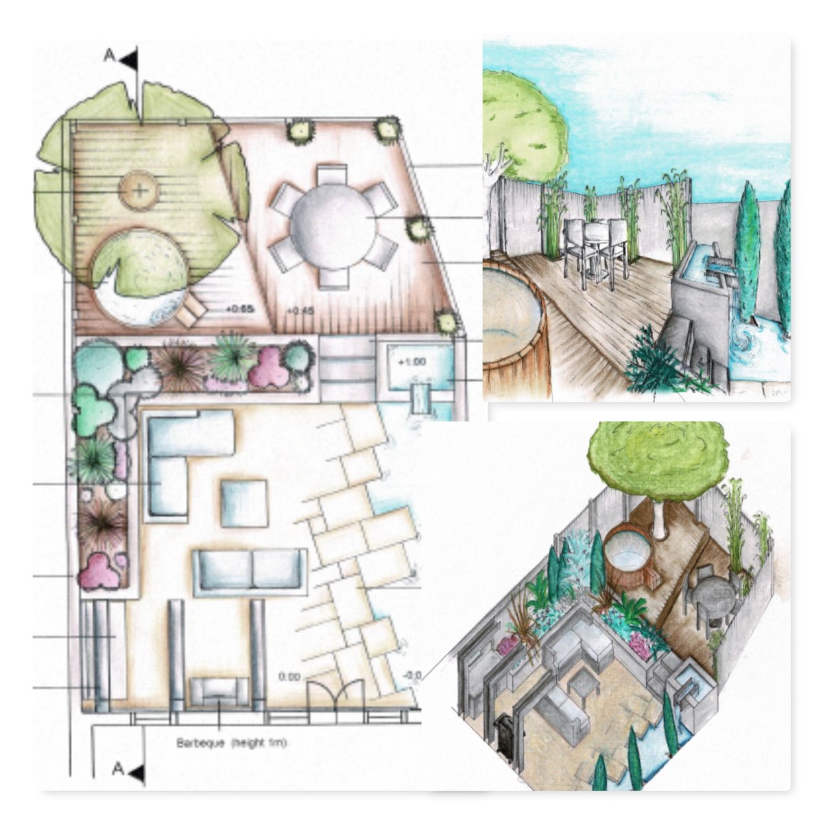 JCLandscapes1's tweet photo. Finally submitted my last piece of coursework for my #gardendesigndiploma from #KLCschoolofdesign so thought i would share some of my past submissions while I wait for my final grade! https://t.co/OhsbLnelx7