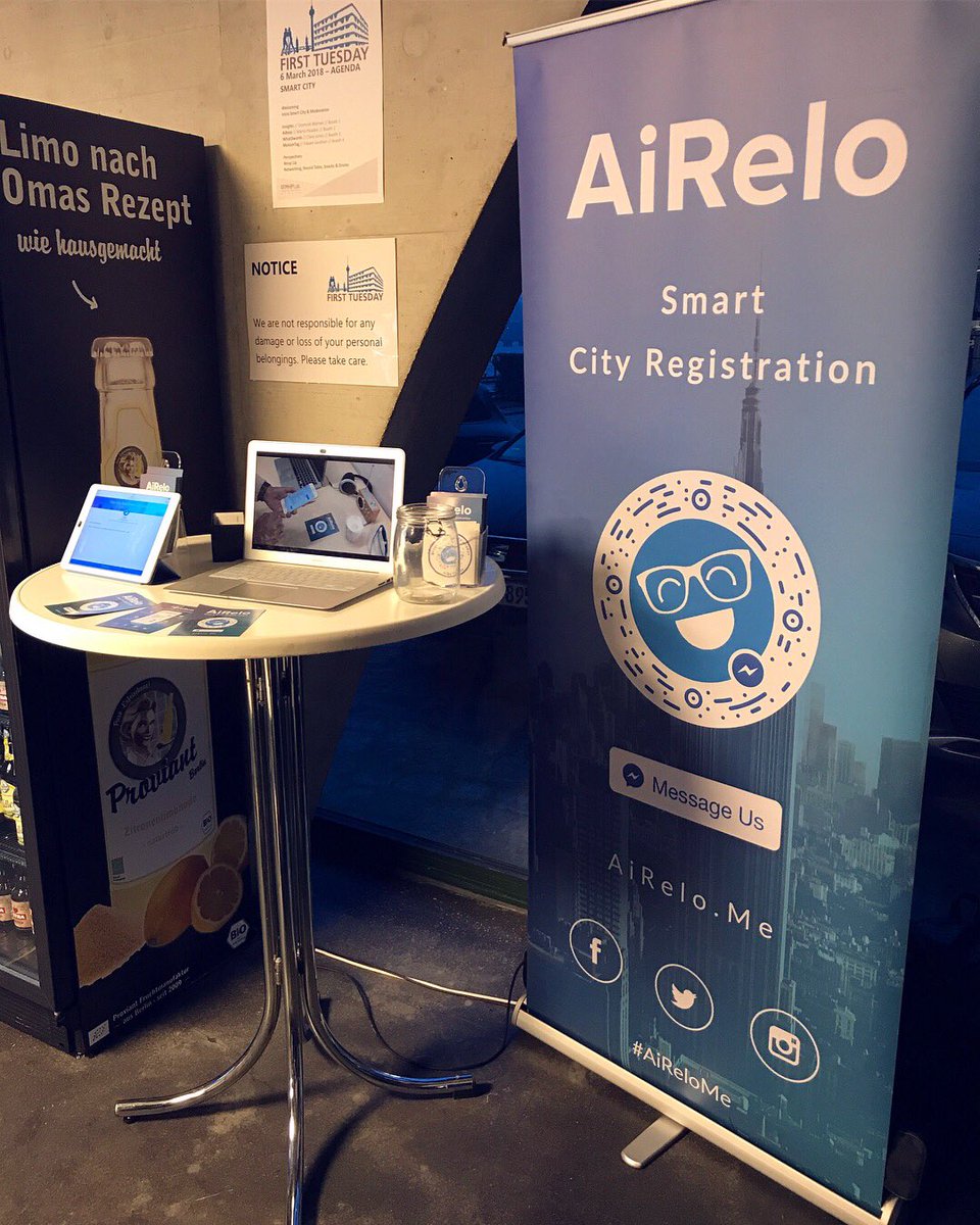 AiReloMe's tweet photo. What a great night presenting AiRelo last night at #MHPLab’s #FirstTuesday Smart City Edition 👍🏻👏🏻 Thanks to everyone who came and to all of the inspiring speakers! 😎✨ #SmartCityBerlin #StartUpBerlin #Expatlife #NewinBerlin https://t.co/vxwsesQyia